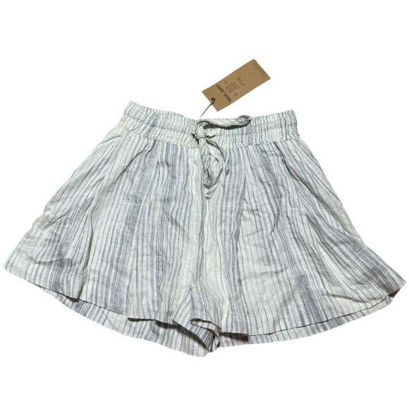 Thread & Supply Striped Linen Blend Summer Shorts XS Pull-On Lined Casual - Picture 1 of 5